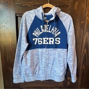 Sixers zip lightweight sweatshirt